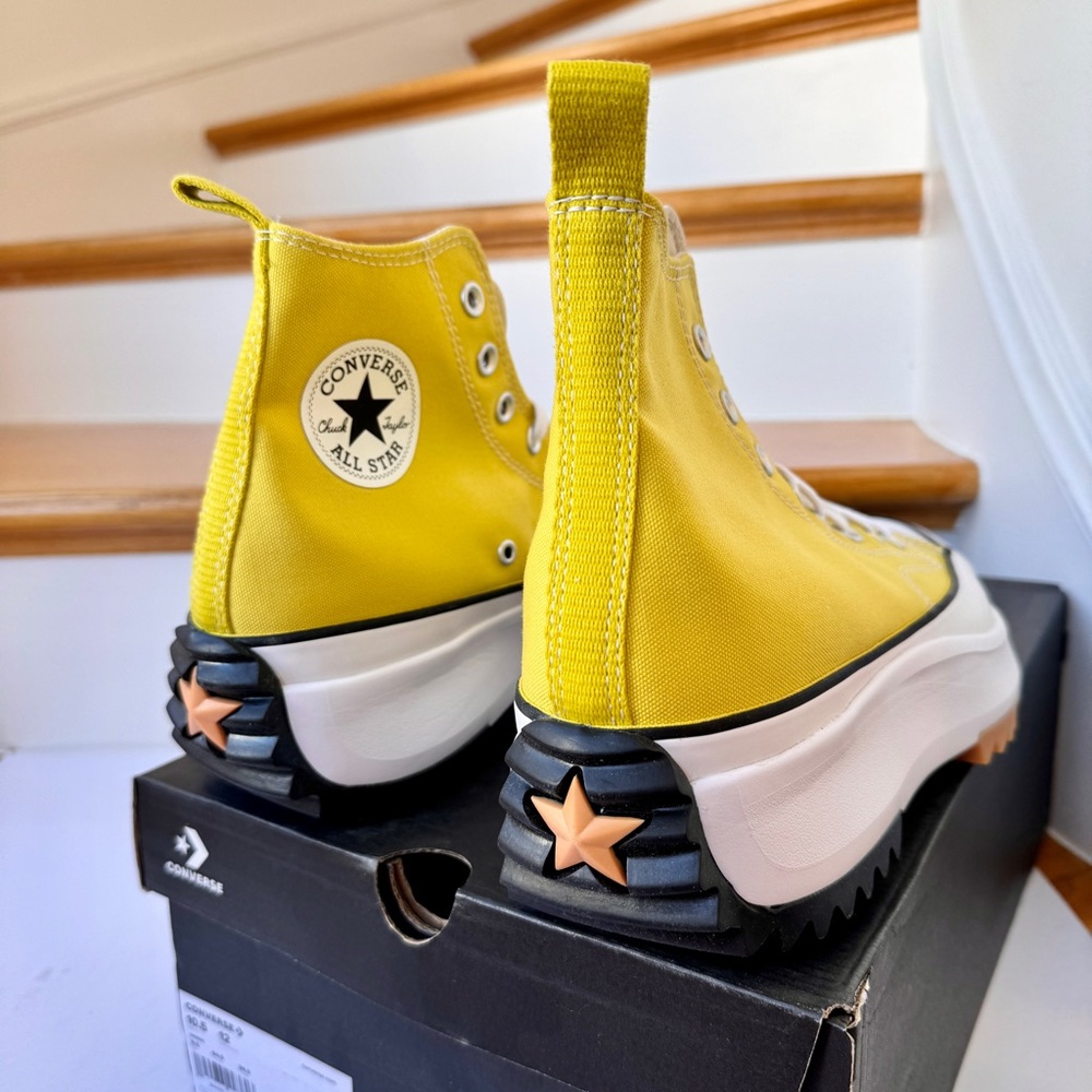 NWT Converse Run Star Hike Platform bitter lemon high top Chuck Taylor sneakers - Picture 5 of 12
